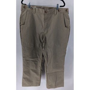 Orvis Men's Pants 36x28 Green Relaxed Straight Fit Casual Outdoors Hiking Cotton